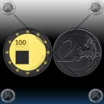 2 EVRO SLOVENIJA 2019 "UNIVERZA V LJUBLJANI" Black Rhodium + 24k Gold